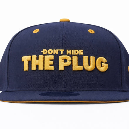 Don’t Hide The Plug Snapback – Navy / Yellow