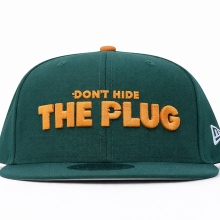 Don’t Hide The Plug Snapback – Green / Orange
